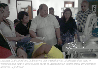 Dr.Bouffard using Esaote Mylab40